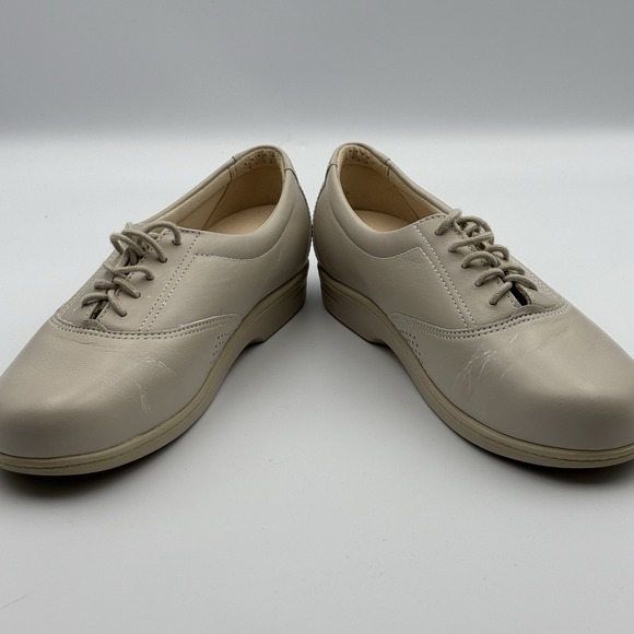 SAS Whisper Womens Sz 6 M Off-White Leather Shoes Tripad Lace-Up USA - Picture 4 of 6